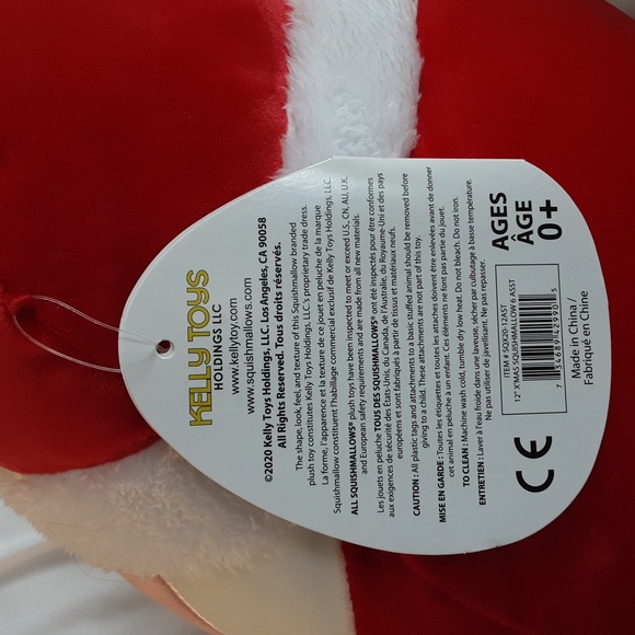 Squishmallows - 12" Nick the Santa, HTF, 2020 version, NWT - Picture 3 of 5